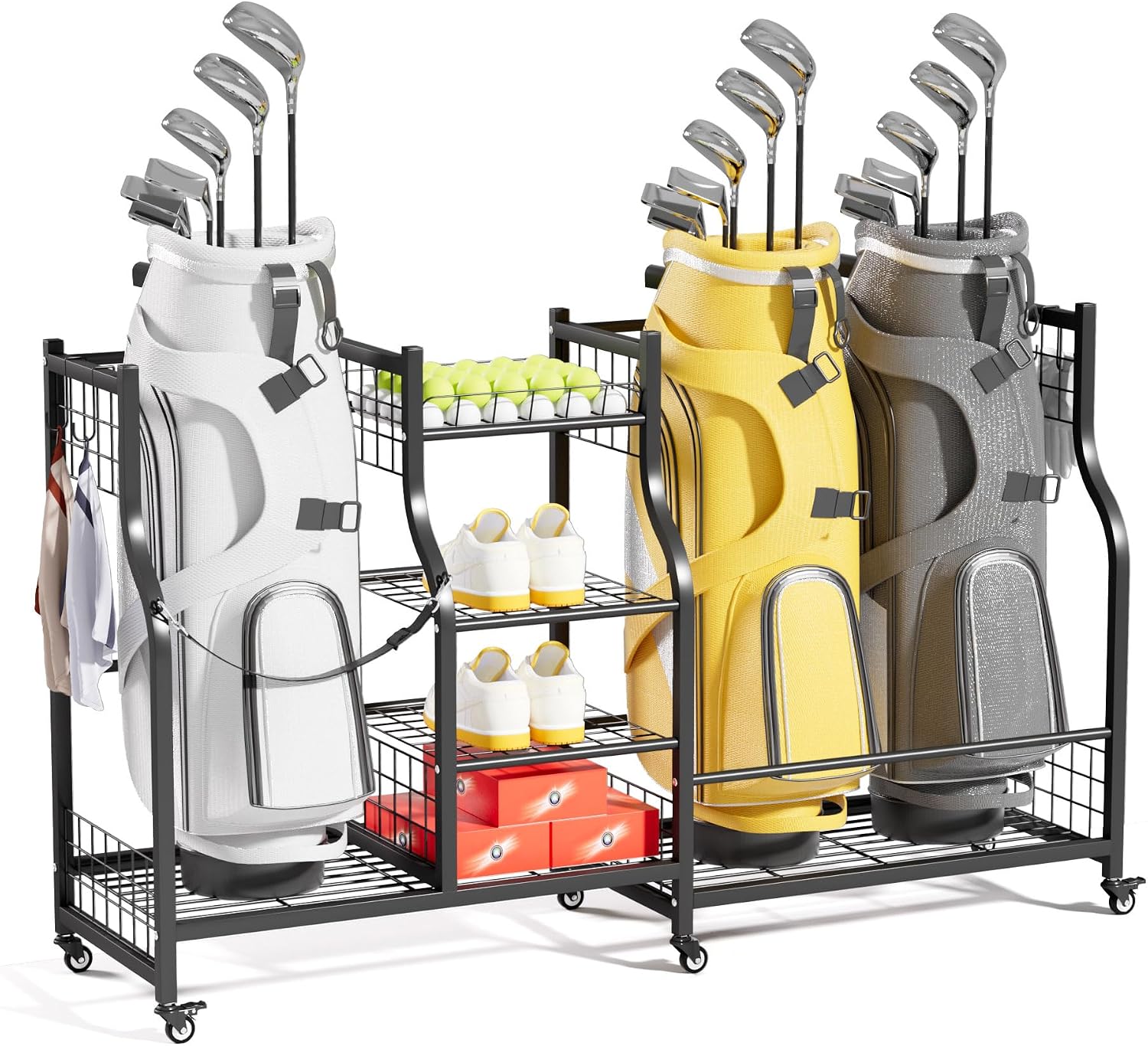 Golf Equipment Garage Organizer - Support de rangement pour sac de