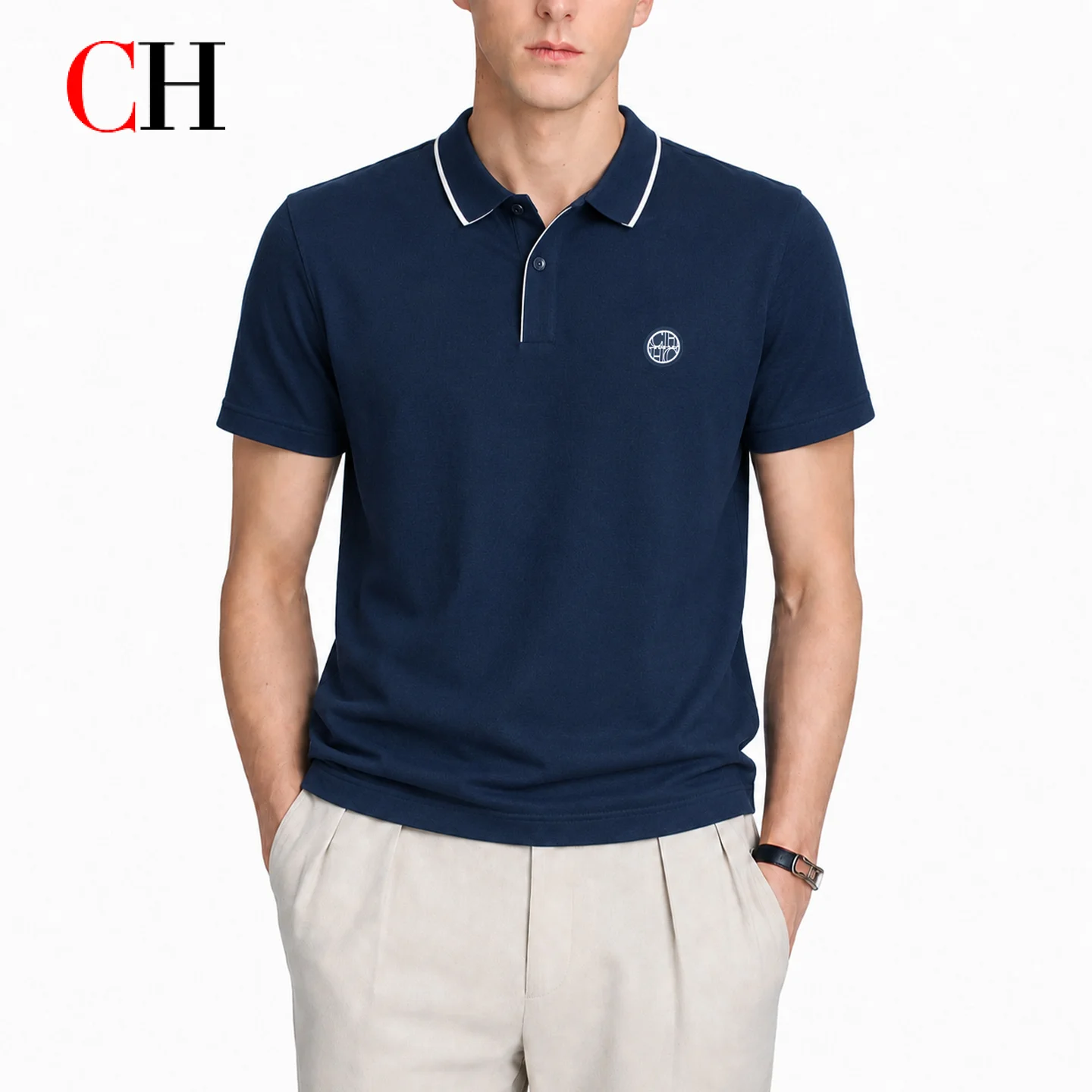 Golf Equipment Logo - Polo à manches courtes pour homme