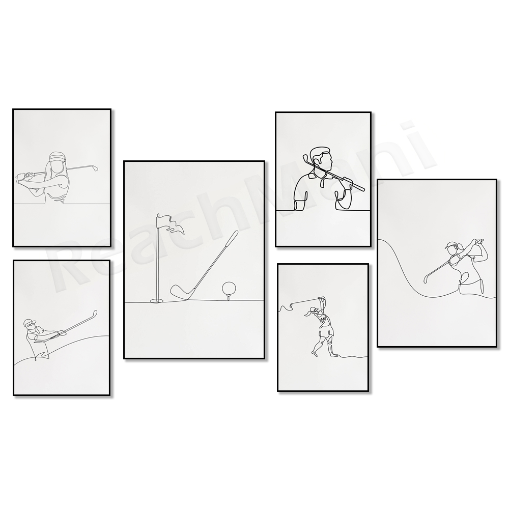 Golf Equipment Europe - Golfiste minimaliste, sac de golf, dessin