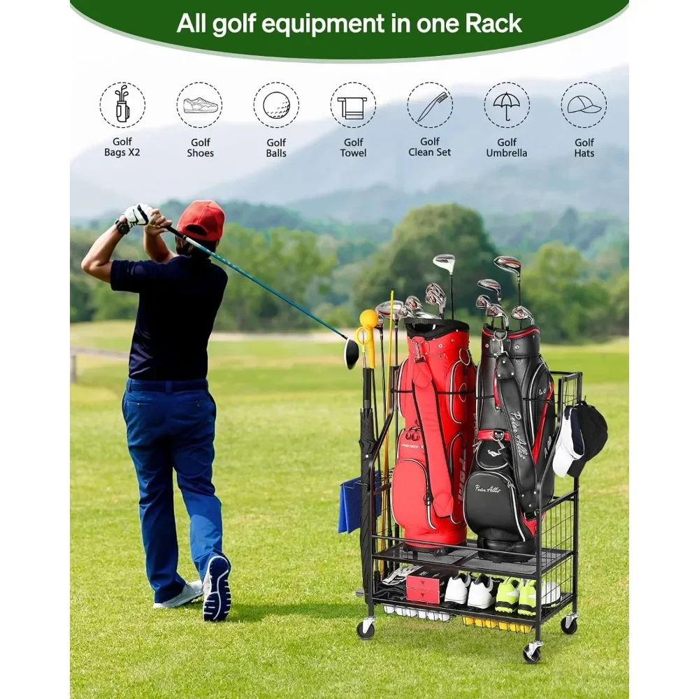 Golf Equipment Garage Organizer - -Organisateur de Garage de stockage de