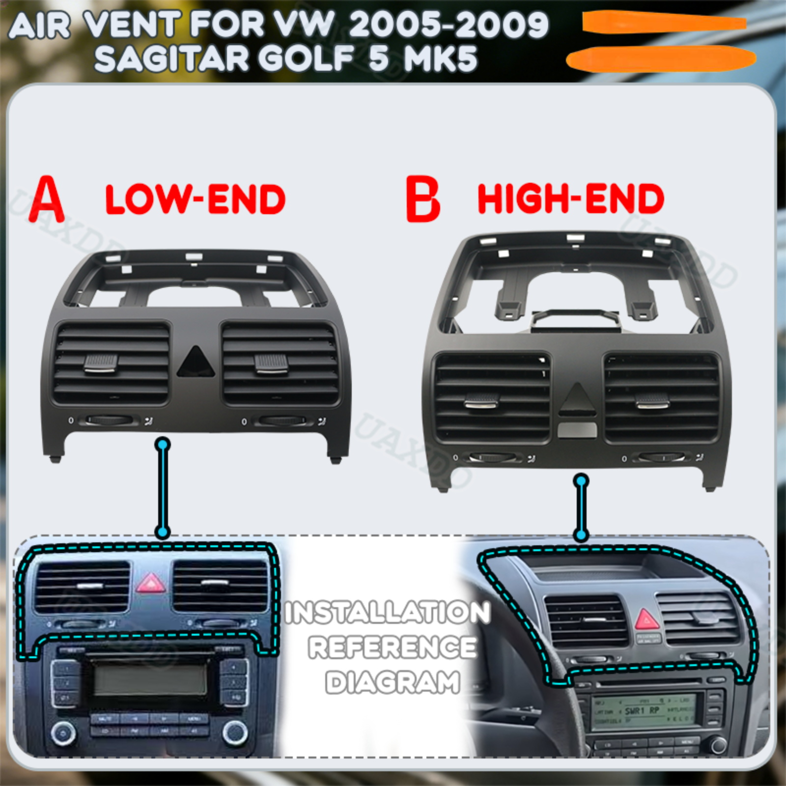 Golf Equipment Outlet - Kit d'équipement de ventilation pour VW