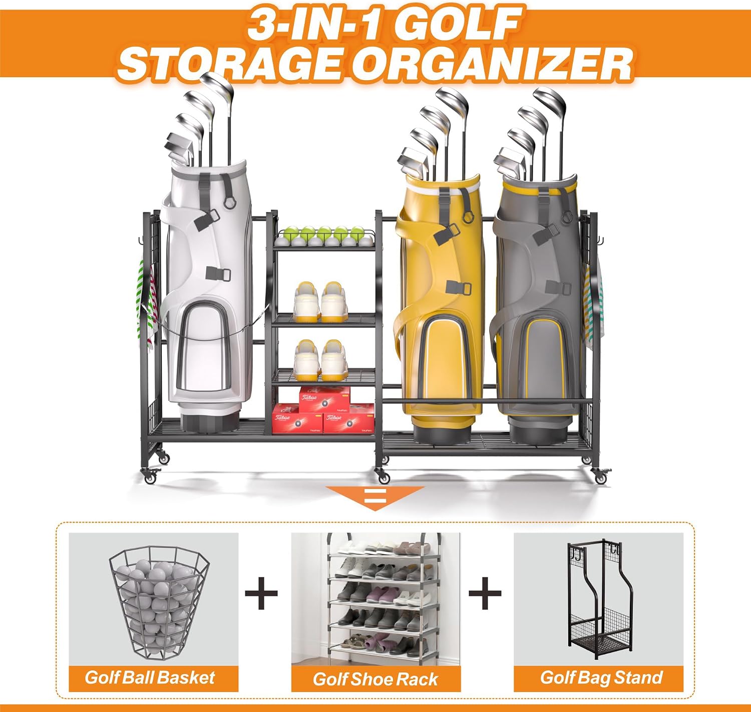 Support de rangement pour sac  - Golf Equipment Garage Organizer avis et prix
