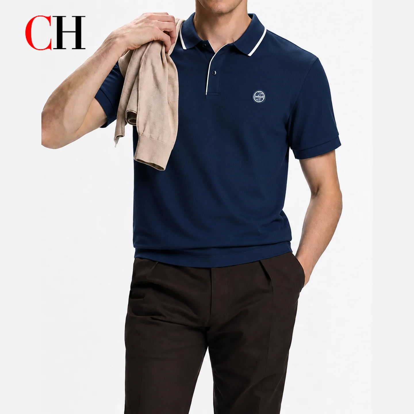Polo à manches courtes pour ho - Golf Equipment Logo avis et prix