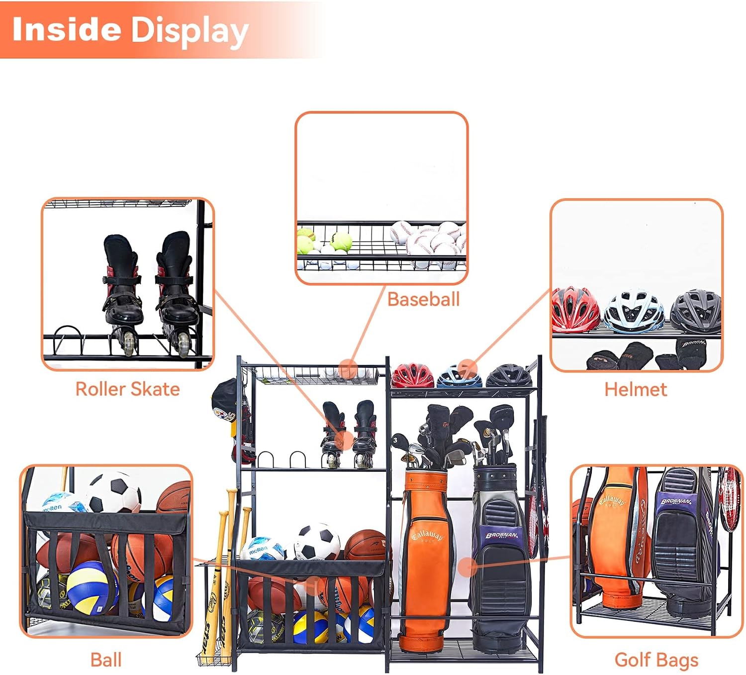 Support de rangement pour équi - Golf Equipment Garage Organizer avis et prix