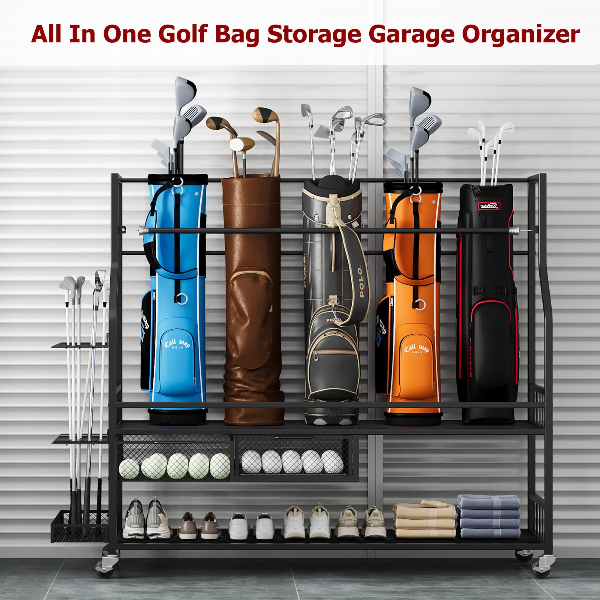 Organisateur de rangement pour - Golf Equipment Garage Organizer avis et prix